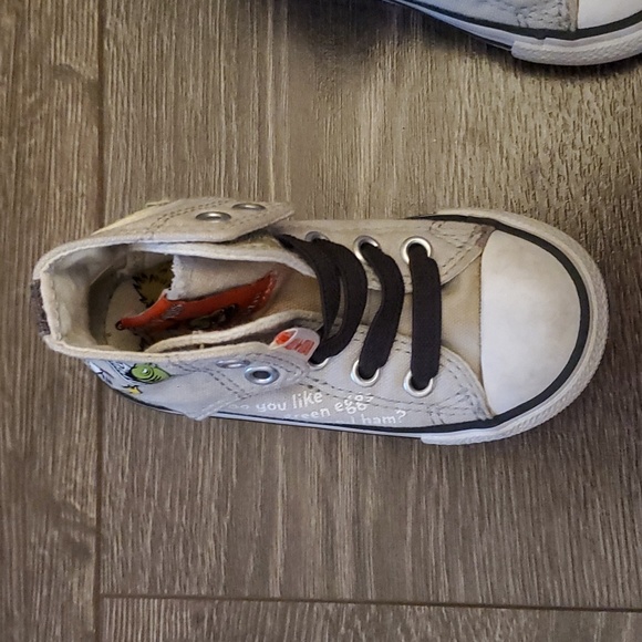 Converse X Dr.Seuss Toddler Kids Chuck Taylor - Green Eggs and Ham! Shoes 7 - Picture 10 of 16